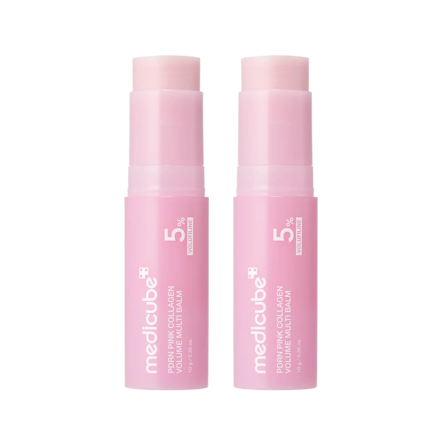 [Medicube] PDRN Pink Collagen Volume Multi Balm | All in One Volufiline, PDRN, NAD Stick for Youthful-Looking, Helping Look of Fine Lines, Firming Care, Anti-Aging Care | for Under-Eyes, Neck, Forehead, Smile Lines, Lip Care | Korean Skincare