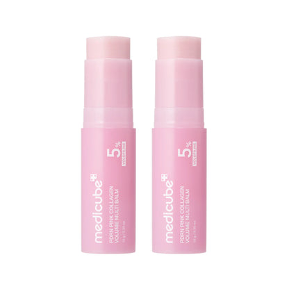[Medicube] PDRN Pink Collagen Volume Multi Balm | All in One Volufiline, PDRN, NAD Stick for Youthful-Looking, Helping Look of Fine Lines, Firming Care, Anti-Aging Care | for Under-Eyes, Neck, Forehead, Smile Lines, Lip Care | Korean Skincare